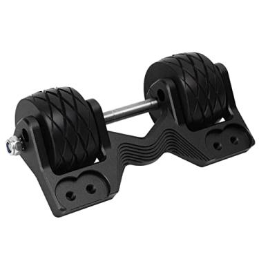 Imagem de Barra de Rodas RC Ajustável de Liga de Alumínio Profissional de Alto Desempenho e Roda Dianteira, Roda de Cabeça para Carro RC, Kit de Barra de Rodas de Cabeça para Cima (Preto)