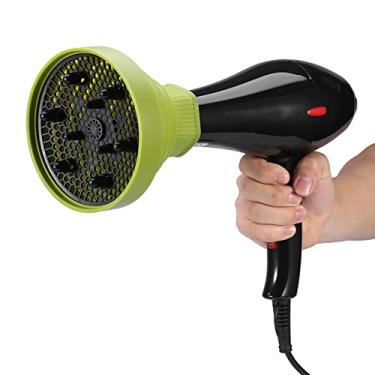 Imagem de Difusor de secador de cabelo, secador de cabelo dobrável capa difusor para 4 ~ 5 cm de diâmetro do bocal do secador de cabelo (verde)