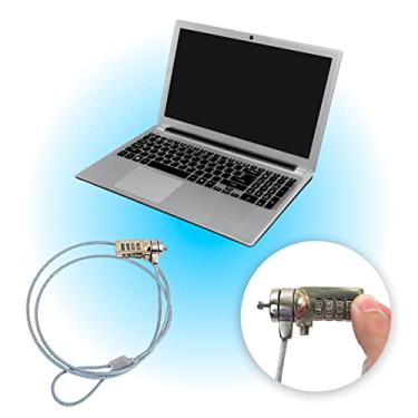 Imagem de Trava De Seguran�a Notebook Pc Com Senha Cabo De A�o Segredo 4 D�gitos