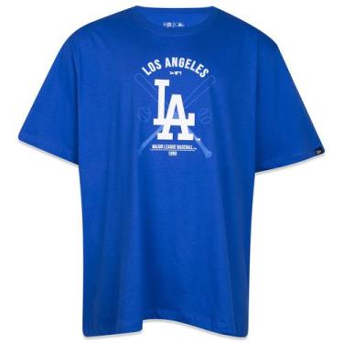 Imagem de Camiseta New Era Plus Size Regular Mlb Los Angeles Dodgers Manga Curta