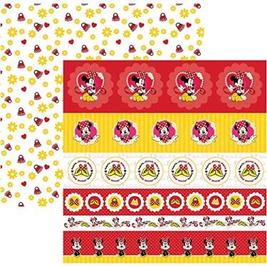 Imagem de Kit Fls.P/ Scrap Df Minnie Mouse 1 Selos E Tags C/12 Un, Toke E Crie, Sdfd005, Multicolorido, Pacote De 12