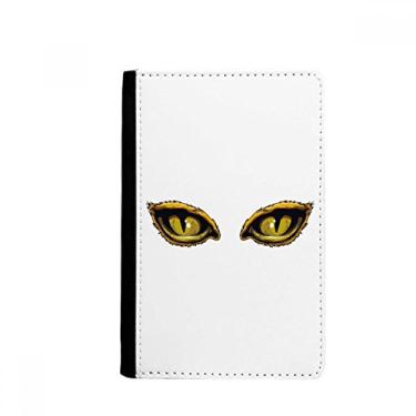 Imagem de Porta-passaporte com estampa de animal de desenho animado olho de gato Notecase Burse carteira porta-cartões