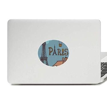 Imagem de Paris Fire Ballon França Torre Eiffel Vinil Emblema Gráfico Laptop Adesivo Notebook Decalque