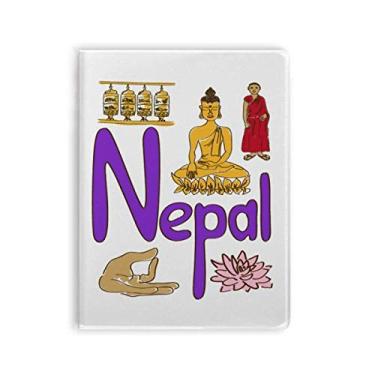 Imagem de Diário de capa macia com estampa de marco do Nepal National Symbol