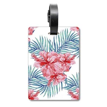 Imagem de Símbolo de folha vermelha para mala com etiqueta para cartão de bagagem