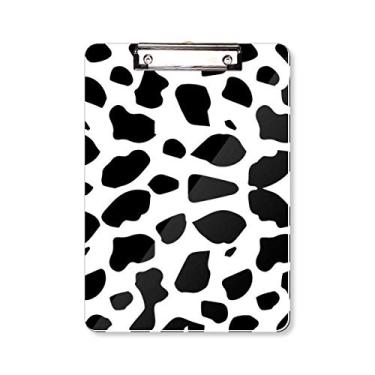 Imagem de Quadro de prancheta com estampa de flor de arte para cães, pasta, bloco de escrita A4