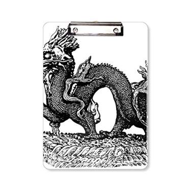 Imagem de China Culture Qing Dynasty Line Prancheta de desenho pasta bloco de escrita placa de apoio A4