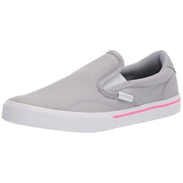 Imagem de adidas Tênis feminino Kurin Shoes, Halo prata/branco/rosa gritante, 7.5