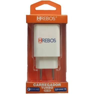 Imagem de Carregador Tomada Usb Qualcomm Qc 4.0 Turbo Power 6A Branco - Hrebos