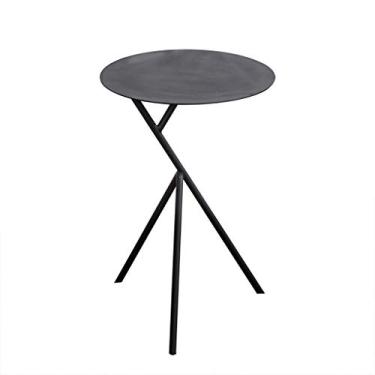 Imagem de Mesa lateral nórdica minimalista criativa mesa de centro casa prateleira de sala de estar sofá mesa quarto mesa de centro mesa de centro preta para sala de estar