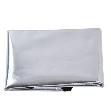 Imagem de YOUTHINK Tapete de lareira, 2 peças de protetor de fogueira resistente ao calor, tapete de grama redondo de dupla face para acampamento ao ar livre (101,6 cm)