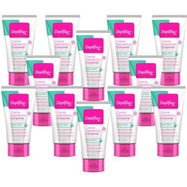 Imagem de 12UN Creme Depilatorio Corporal 100G Com Aloe Vera Depilflax