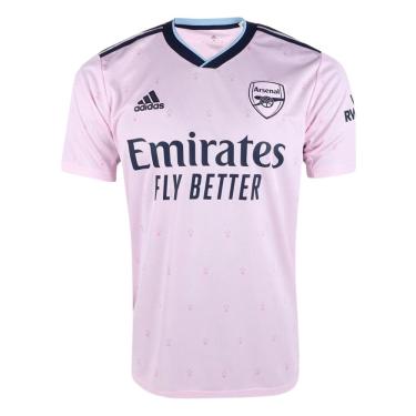Imagem de Camisa Masculina Arsenal Adidas iii Pink 2022/2023 Rosa
