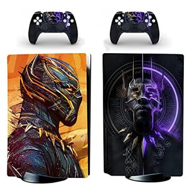 Imagem de JOCHUI Standard Console Controllers Panther Skin Sticker Decals Compatible with PS5 Standard Disc Console Controllers
