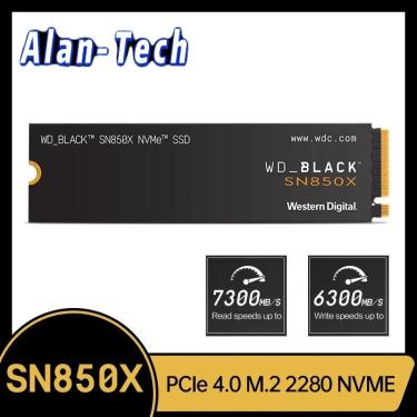 Imagem de Disco de estado sólido interno da Wester-n Digital  SSD  NVMe  Gen4  PCIe  M.2 2280  PCIe 4.0x4