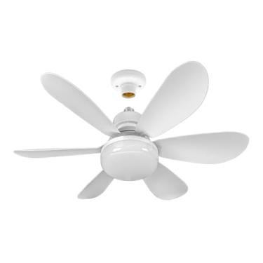Imagem de Ventilador de Teto Com Lâmpada Encaixe E27 Led 60w Com Controle de Luminosidade e de Velocidade