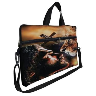 Imagem de Case Capa Maleta Premium Para Notebook Laptop de 17 e 17,3 com Alça de Mão Alça de Ombro e Zíper Lateral - Jesus