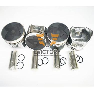 Imagem de Para KUBOTA V3300T V3300 V3300-DI anel de pistão e kit de pistão para Bobcat A770 S770 Skid loader (2 tipos de pistão conforme as imagens)