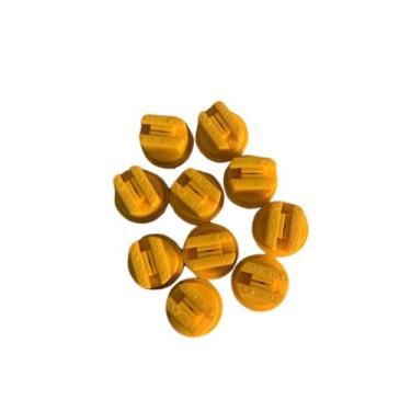 Imagem de Bico Leque Poliacetal Kit 25 Esguicho Jacto Pulverizador (Amarelo)