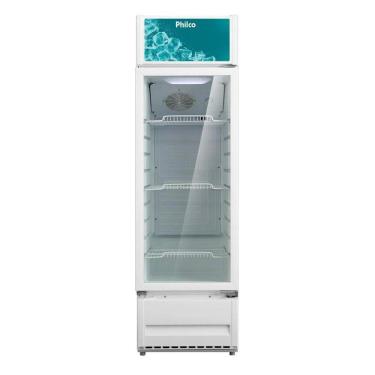 Imagem de Geladeira/Refrigerador Philco 211 Litros PRE221 Vitrine, Porta Vidro, Branco