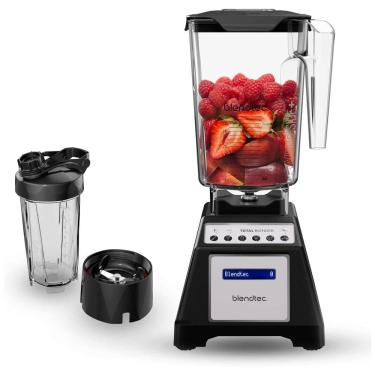 Imagem de Liquidificador Profissional 2,6L com 6 Ciclos Pre Programados 10 Vel e Copo de Viagem, 110V 1560W, Blendtec, Preto