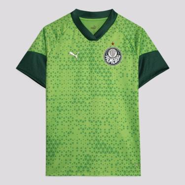 Imagem de Camisa Puma Palmeiras Treino 2024 Feminina Verde-Feminino
