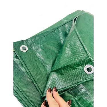 Imagem de Lona Leve 4x5 Forte Impermeável Multiuso 300 Micras 5x4 (VERDE)