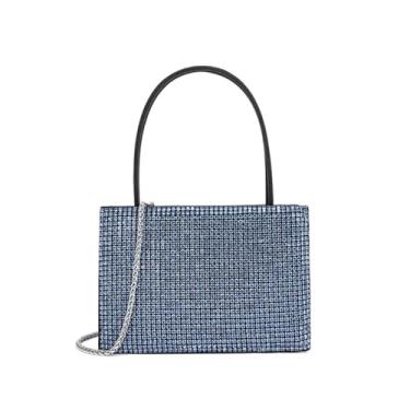 Imagem de Bolsa clutch feminina para noite bolsa nude bolsa luxuosa carteira de noiva com glitter multicolorido bolsas de strass, D