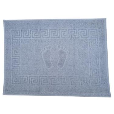 Imagem de Tapete Piso Banheiro Lavabo Pézinho Atoalhado Capacho Chão 100% Algodão 50x70cm (Nanquim)