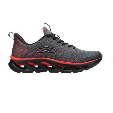 Imagem de Tênis Olympikus Diffuse 5 Masculino - Preto e Vermelho