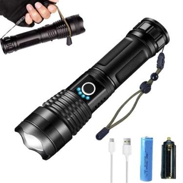 Imagem de Lanterna Tática Titanium Laser Profissional Camping Trilha Led T9 Mais