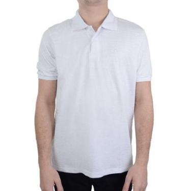 Imagem de Camisa Polo Masculina Ogochi MC Casual Slim Branca - 0075140-Masculino
