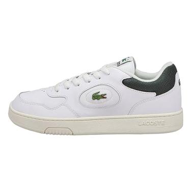 Imagem de Lacoste Tênis masculino Lineset 223 1 SMA, Branco/Verde escuro, 8.5