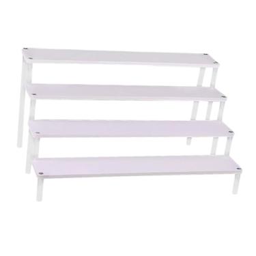 Imagem de Colaxi Expositor de madeira riser suporte cozinha balcão prateleira tempero rack prático resistente armazenamento organizador rack para cosméticos, perfume