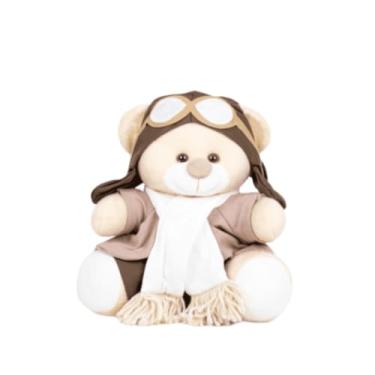 Imagem de Urso de Pelúcia Tedde Aviador 18 cm (PALHA)