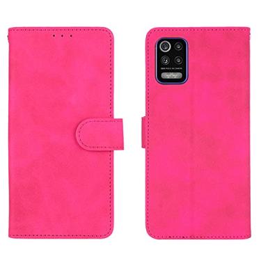 Imagem de Capa para LG K62, capa para LG K52, carteira carteira flip dinheiro compartimentos para cartão de identificação de crédito suporte de couro PU clipe magnético capa para celular LG K62 / LG K52 / LG