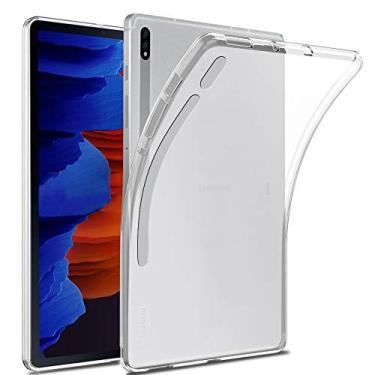 Imagem de Zeking Capa protetora premium de silicone premium para Samsung Galaxy Tab S7 FE 5G, ultrafina, antirarranhões