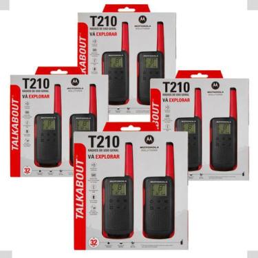 Imagem de Kit 8 Rádios Comunicador Motorola Talkabout T210BR Até 32km Original