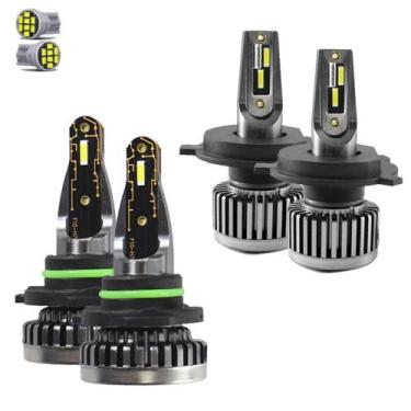 Imagem de Kit Ultra Led Nano Mitsubishi Pajero Full 30000 Lm H4/HB4 - R8, Branco