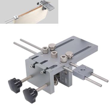 Imagem de Kit de Gabarito de Cavilha Autocentrante, 3 Em 1, Guia de Perfuração de Gabarito de Broca Ajustável, Posicionador, Ferramenta de Gabarito de Cavilha para Carpintaria