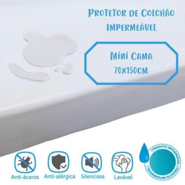 Imagem de Protetor de Colchão Impermeável Mini Cama Infantil 70x150cm Arrumadinh