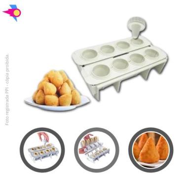 Imagem de Forma Fabrica de Coxinhas Modelador Salgados 8 coxinhas - LigBrin