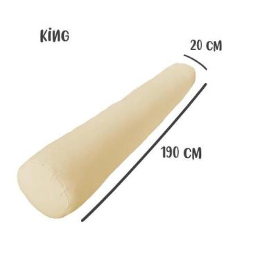 Imagem de Capa para Rolo de Cabeceira King 190x20cm Cru Arrumadinho Enxovais
