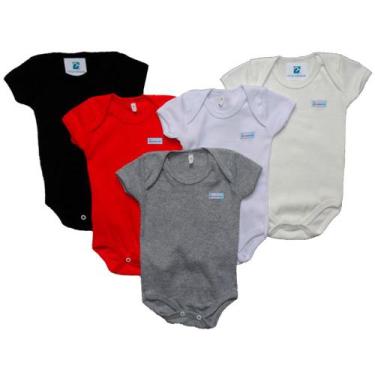Imagem de Kit 5 bodys manga curta Manabana  2022, 3 anos, Menino