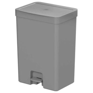 Imagem de Lixeira de Banheiro com Pedal 12 Litros OU Trium Cinza, Chumbo