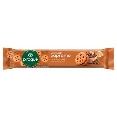 Imagem de Biscoito Recheado Piraquê Supreme Sabor Chocolate com Creme de Avelã 8