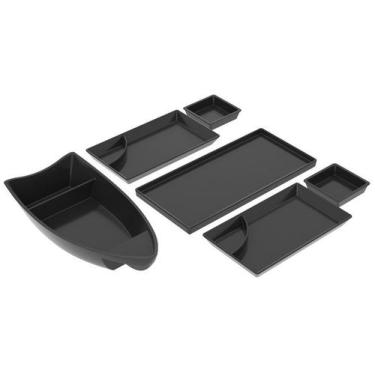 Imagem de Jogo para Sushi Coza para 2 Pessoas Uno 6 Peças, Preto, 6