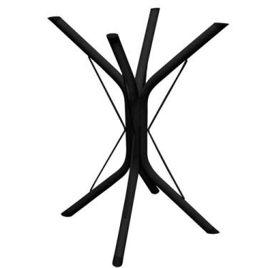 Imagem de Base De Mesa Sevilha - 75/80Cm - Preta - 11.201.02 - Açomix, Preto