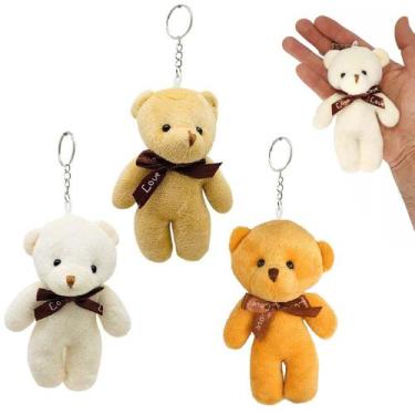 Imagem de 3 Mini Chaveiro De Pelúcia Ursinho Love Muito Fofo Presente - Inter