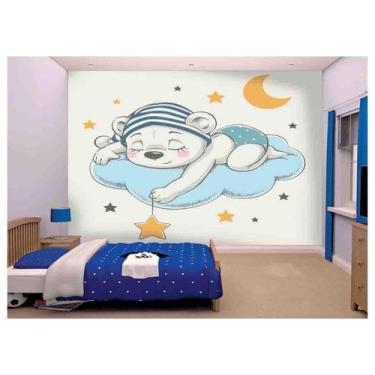 Imagem de Papel De Parede Infantil Ursinho Quarto Bebê  Azs146 - Você Decora